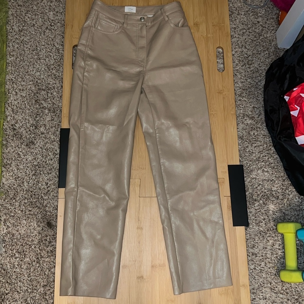 Aritzia Wilfred Faux Leather Pants